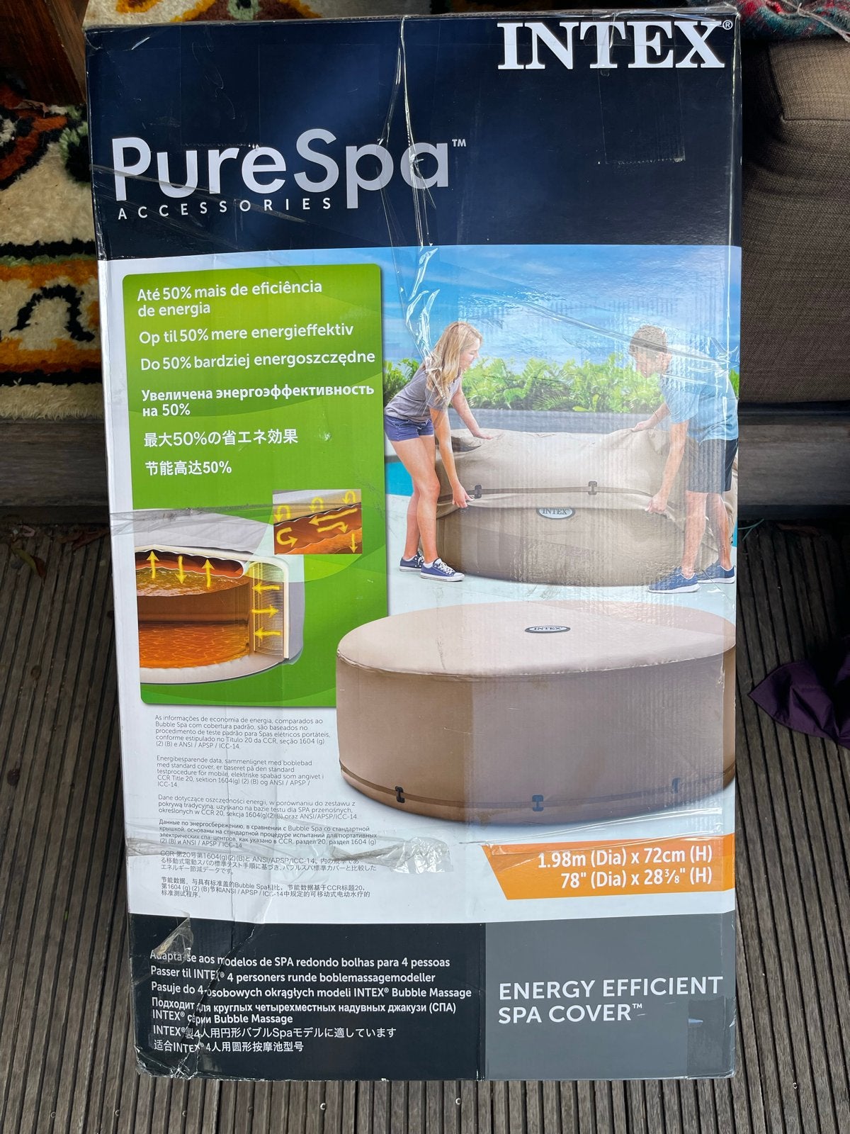 Nieuwe Intex PureSpa Energy Efficient Spa Cover, Tuin en Terras, Ophalen of Verzenden, Nieuw