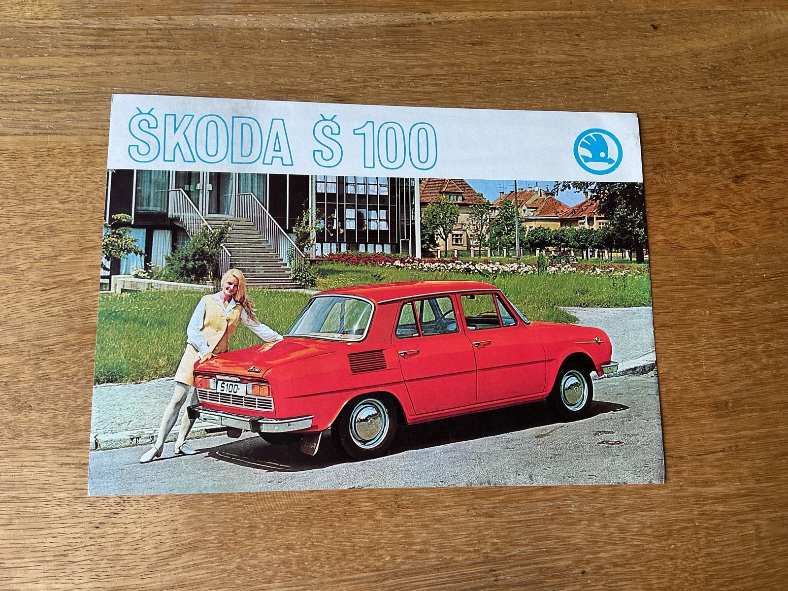 Originele Skoda S100 leaflet uit 1970, Ophalen of Verzenden, Zo goed als nieuw, Overige merken