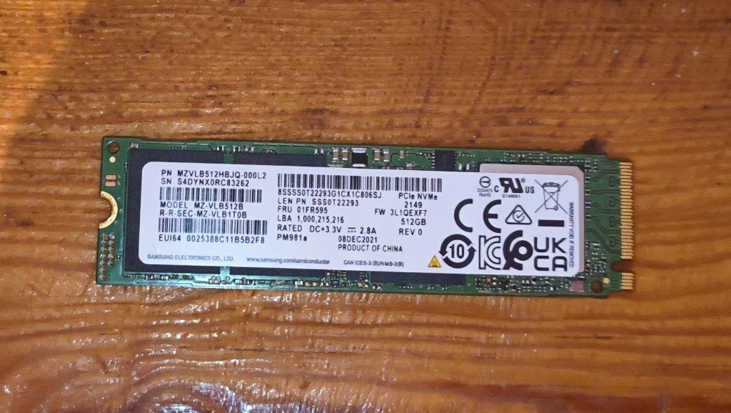 samsung mz-vlb512b, Ophalen, DDR3, Laptop, 512 GB of meer