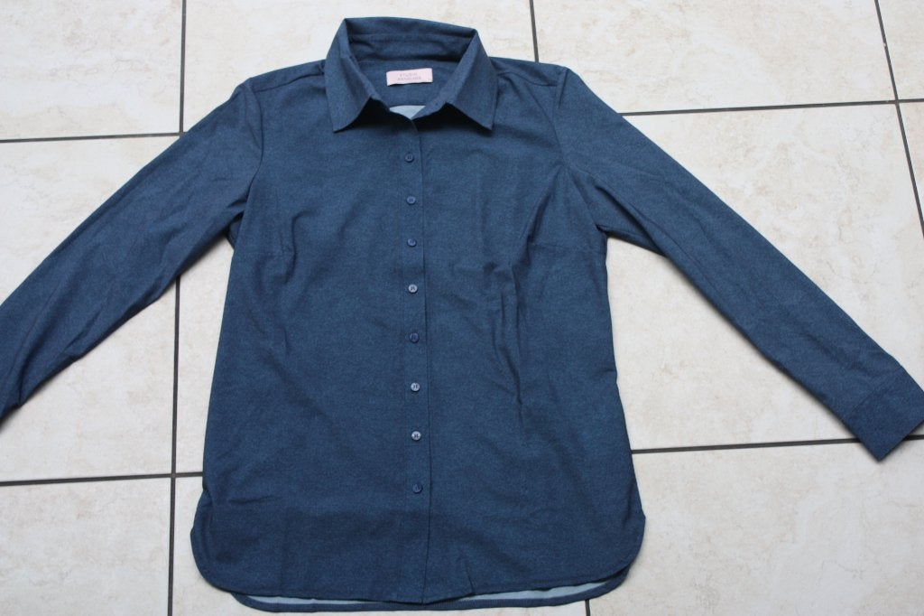 Studio Anneloes travelstof Poppy blouse Denim L, Studio Anneloes, Maat 42/44 (L), Zo goed als nieuw, Verzenden