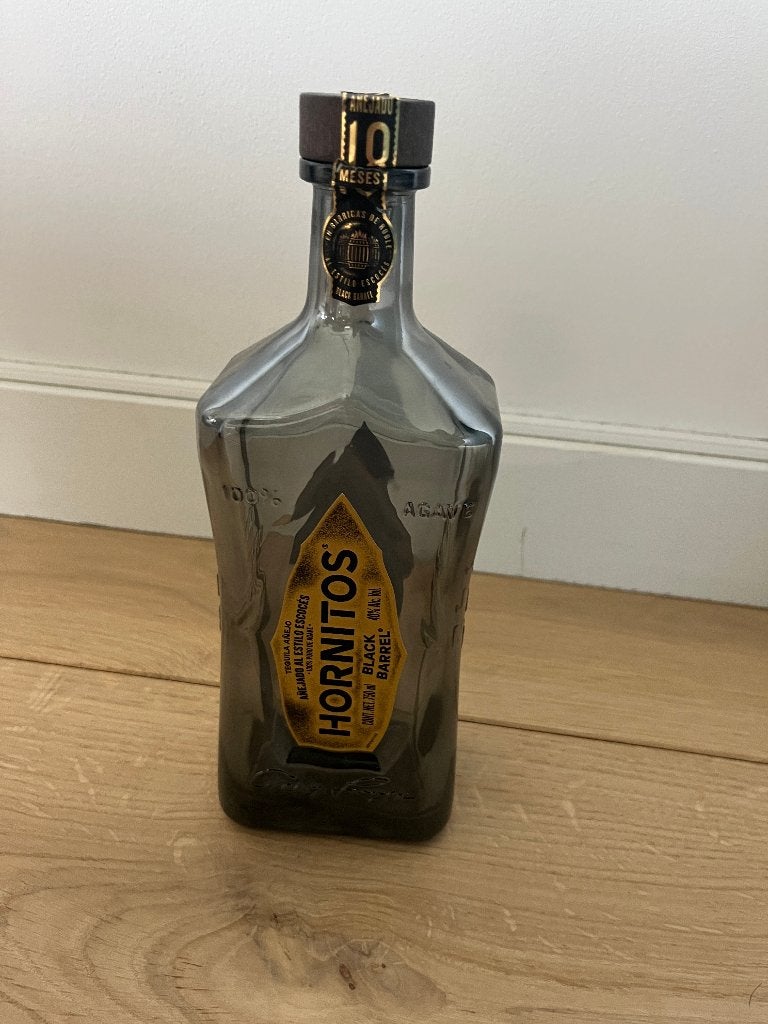 Fles Hornitos Black Barrel tequila anejo LEEG, Ophalen of Verzenden, Zo goed als nieuw, Overige typen