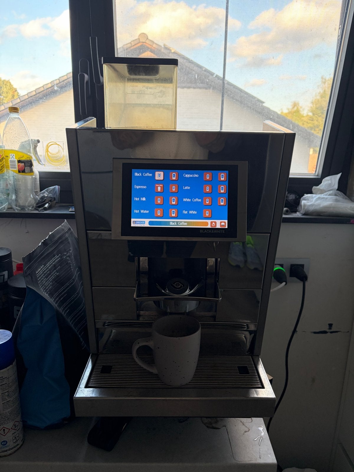 Black&White 3 CTM Koffiemachine - Professioneel, Witgoed en Apparatuur, Afneembaar waterreservoir, Gebruikt, 10 kopjes of meer