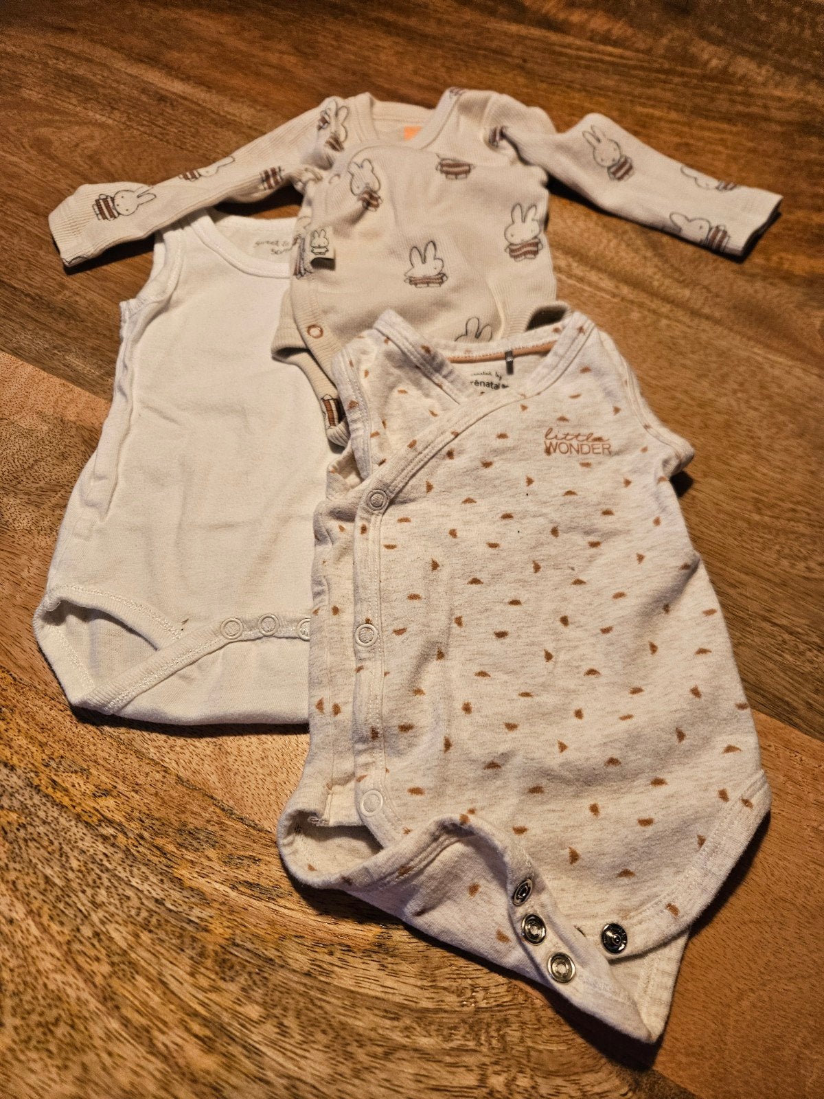 Set van 3 baby rompers (maat 50/56), Kinderen en Baby's, Babykleding | Overige, Ophalen of Verzenden, Gebruikt, Diverse, Jongetje of Meisje