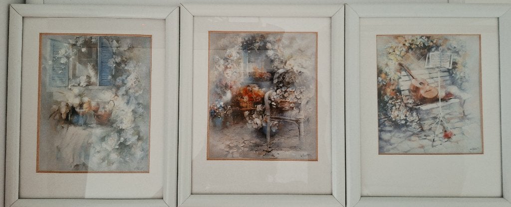 Aquarellen Willem Haenraets, Ophalen, Ingelijst, Impressionistisch, Aquarel