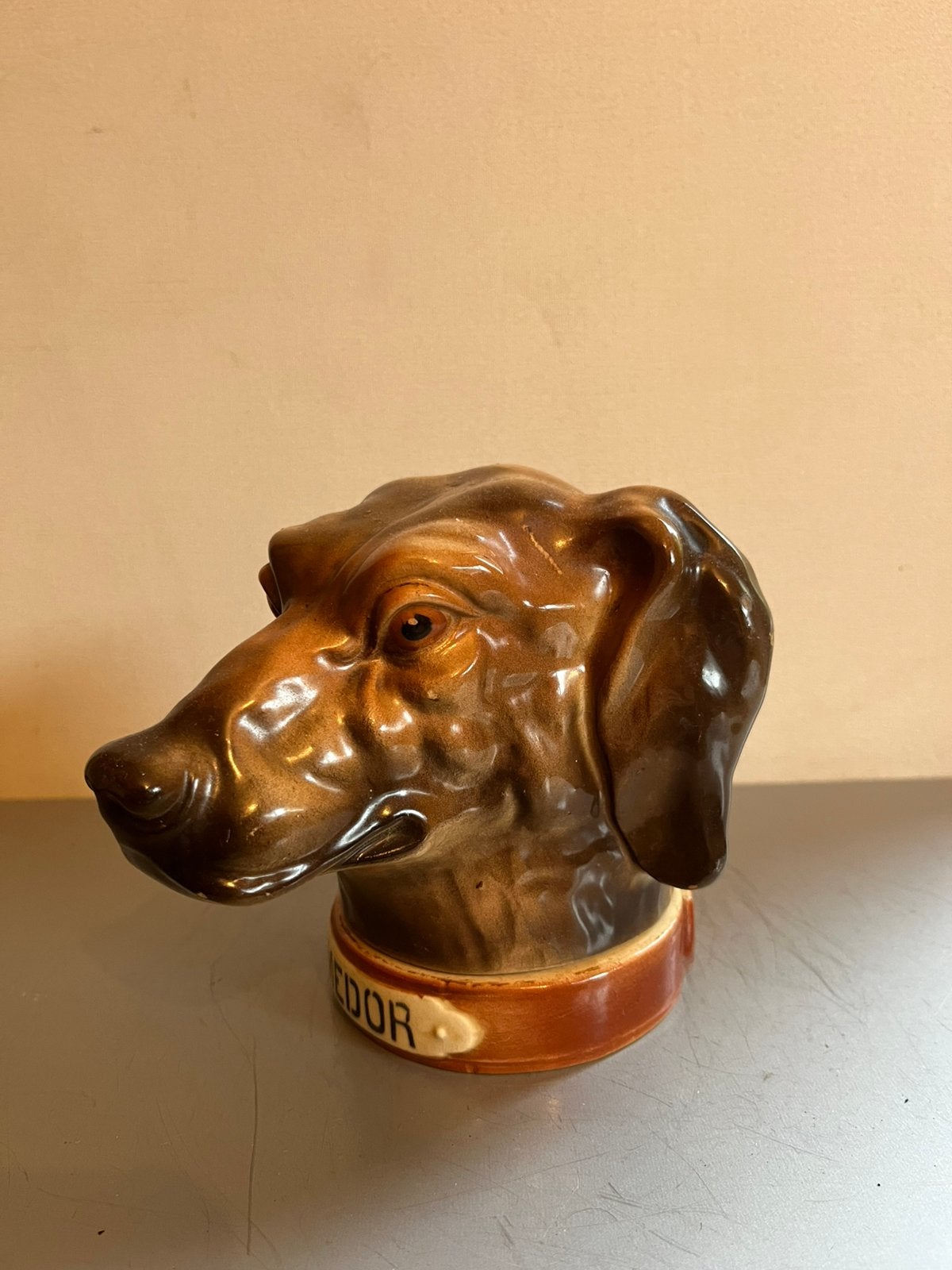 Antieke Franse Tabakspot 'Médor', St. Clément Majolica, Antiek en Kunst, Antiek | Keramiek en Aardewerk, Ophalen of Verzenden