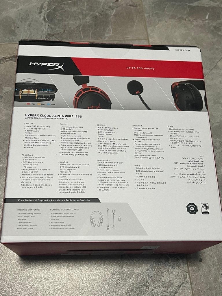 HyperX Cloud Alpha Wireless – Nieuw & Geseald, Computers en Software, HyperX, Nieuw, Ophalen of Verzenden, Draadloos