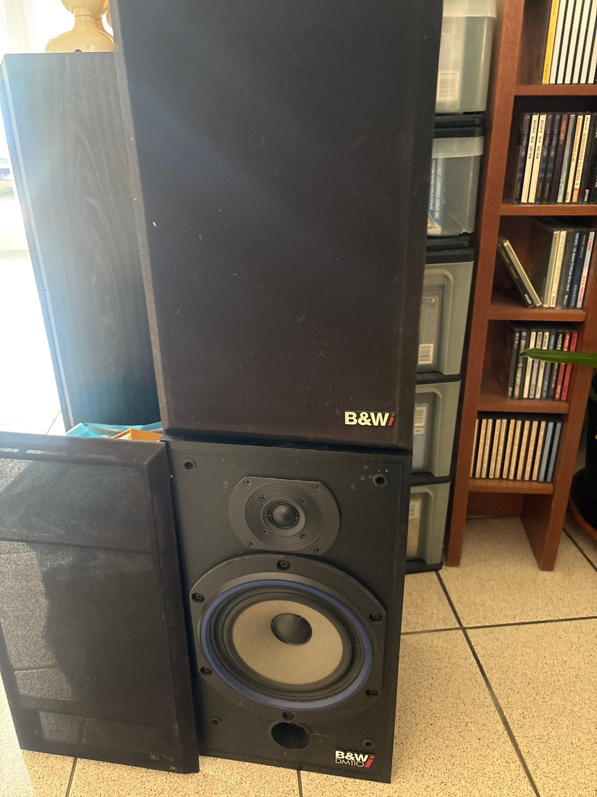 B&W DM110 Speakers - Vintage Kwaliteit Geluid, Audio, Tv en Foto, Luidsprekers, Ophalen, Stereo speakers, Gebruikt, 60 tot 120 watt