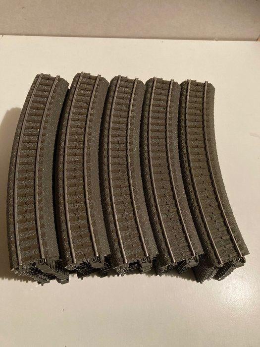 Marklin h0 50x 24130 bocht R1 c-rails, Wisselstroom, Gebruikt, Rails, Ophalen of Verzenden
