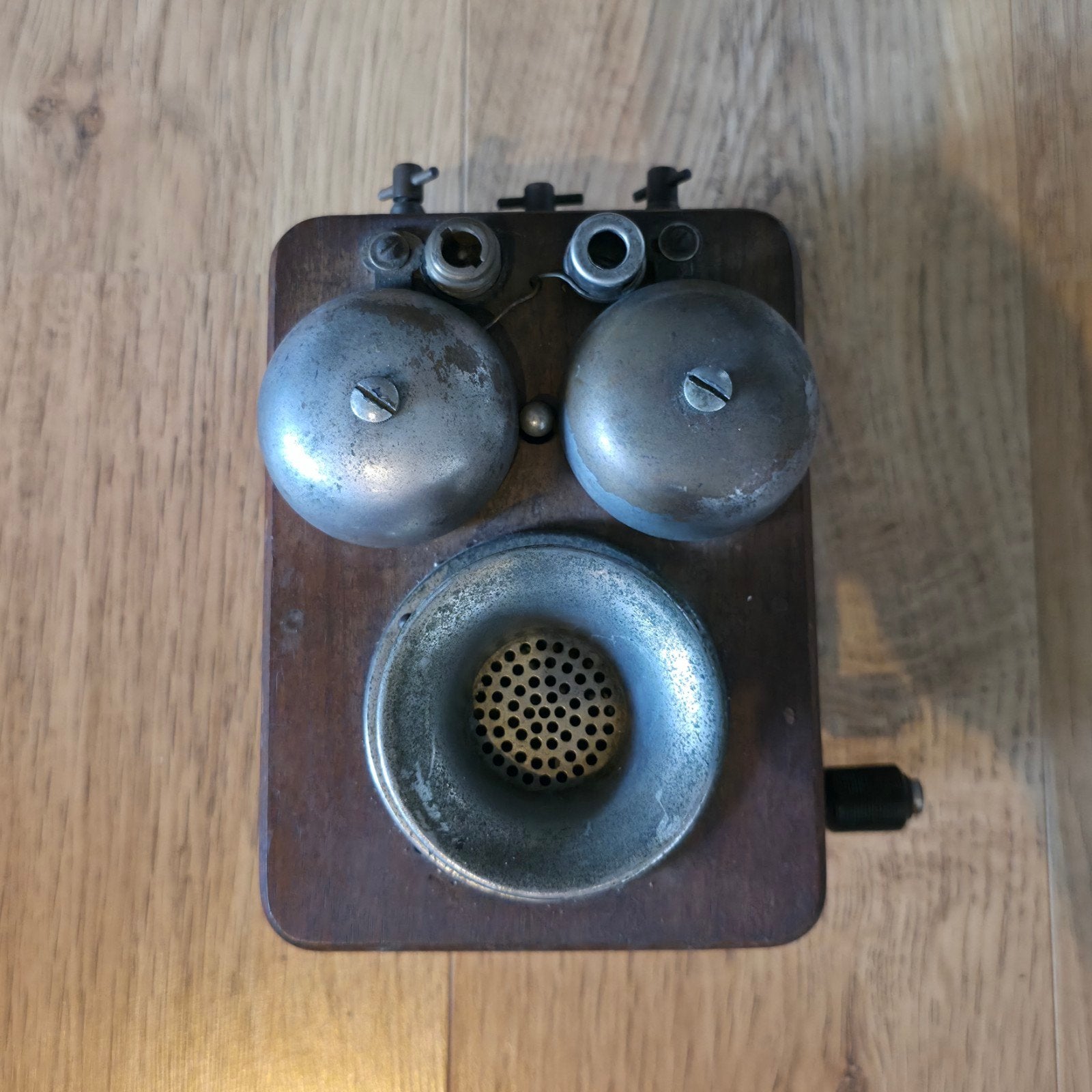 Antieke Houten Magneto Wandtelefoon / Intercom ca. 1900, Ophalen of Verzenden