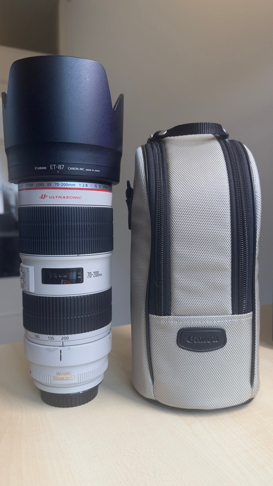 Canon EF 70-200mm f/2.8 L IS II USM met statiefgondel, Canon, Autofocus, Zo goed als nieuw, Canon EF