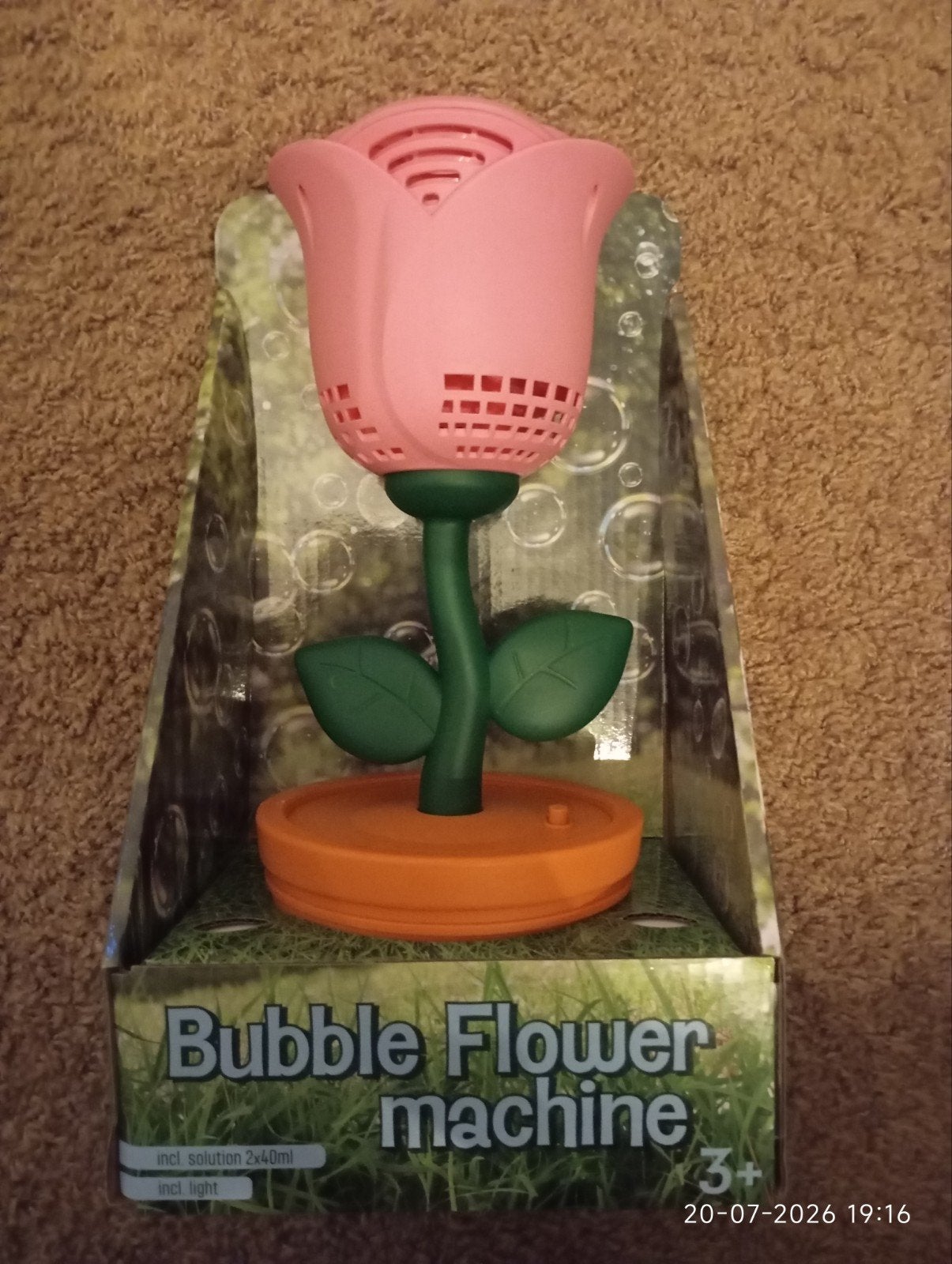 Bubble Flower Machine - Roze Bloemen Bellenblaas, Ophalen, Nieuw