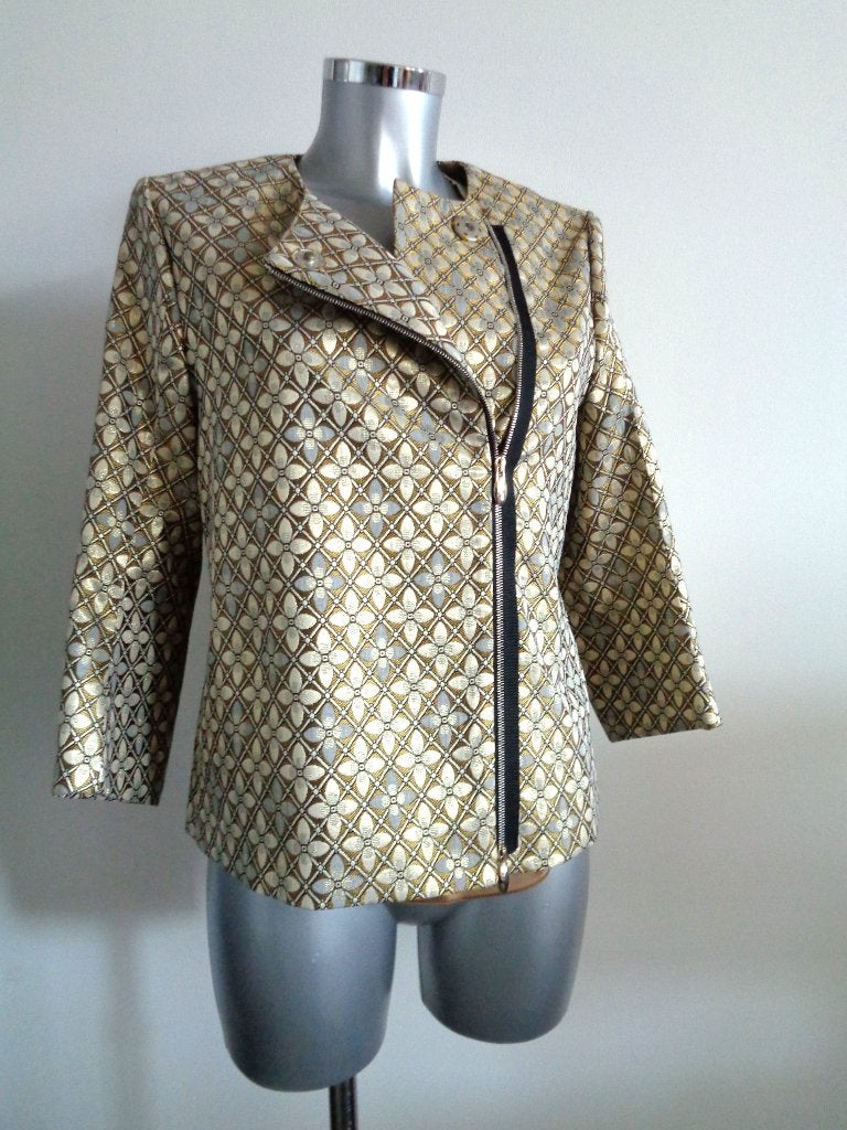 Dorothee Schumacher gouden jasje - maat 38 Nieuw kaartjes, Maat 38/40 (M), Nieuw, Ophalen of Verzenden, Jasje