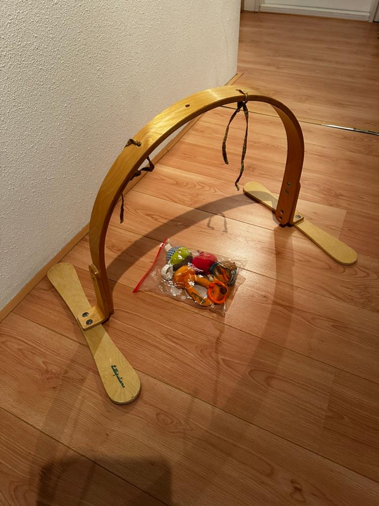 Houten Speelboog Lilliputiens met speeltjes, Ophalen of Verzenden, Gebruikt, Babygym