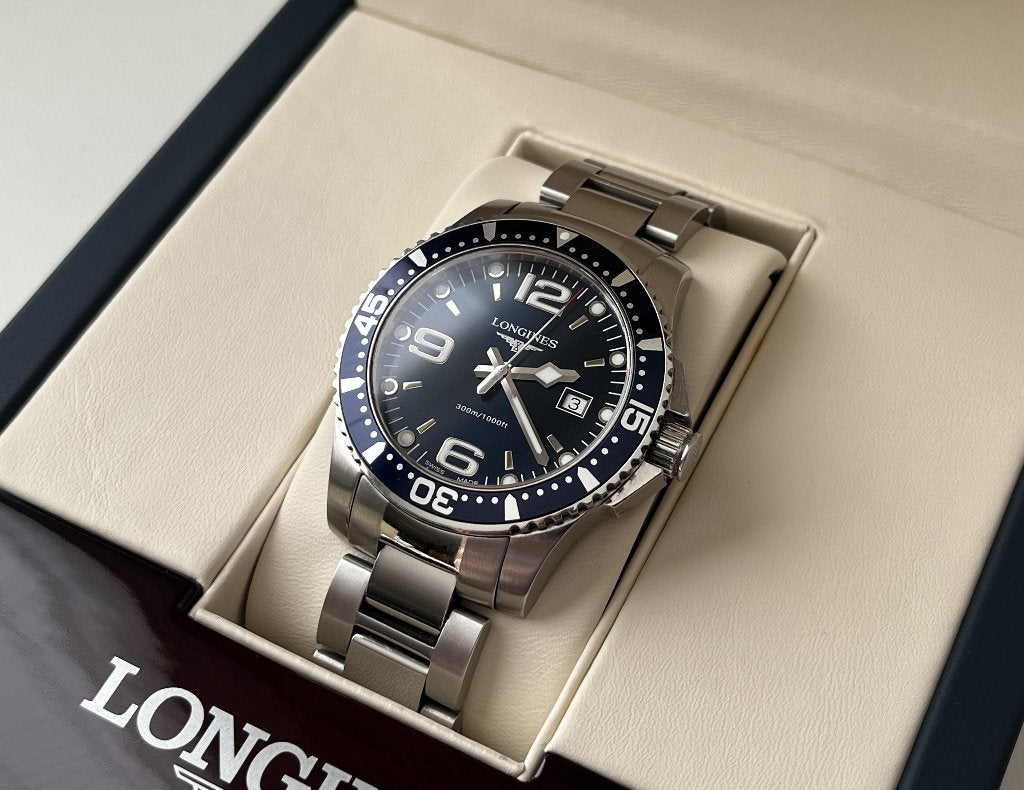 Longines HydroConquest L3.640.4 - incl. box, Overige merken, Staal, Gebruikt, Staal
