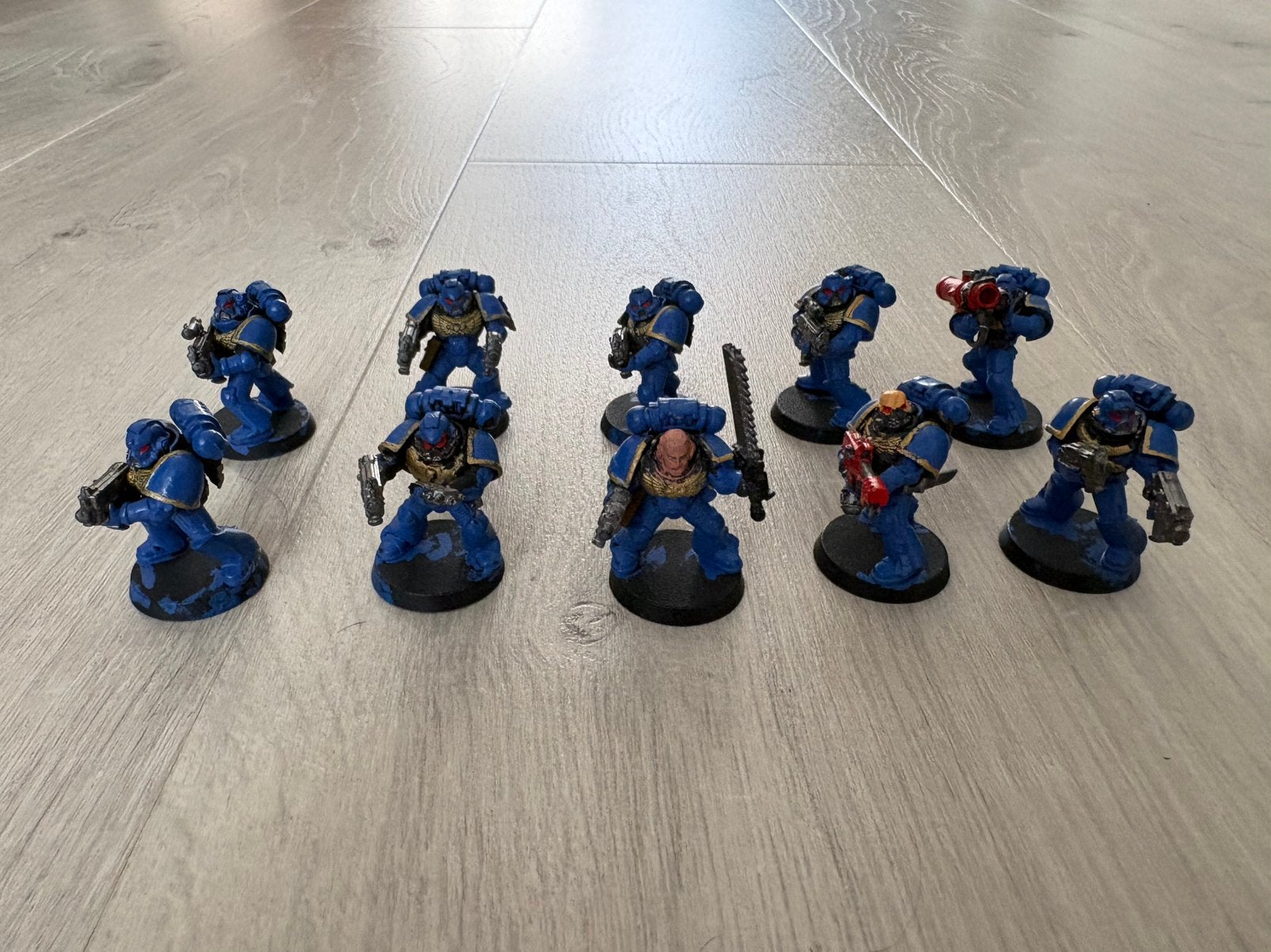 Warhammer 40,000 space marine tactical squad, Ophalen of Verzenden, Gebruikt, Warhammer 40000, Figuurtje(s)