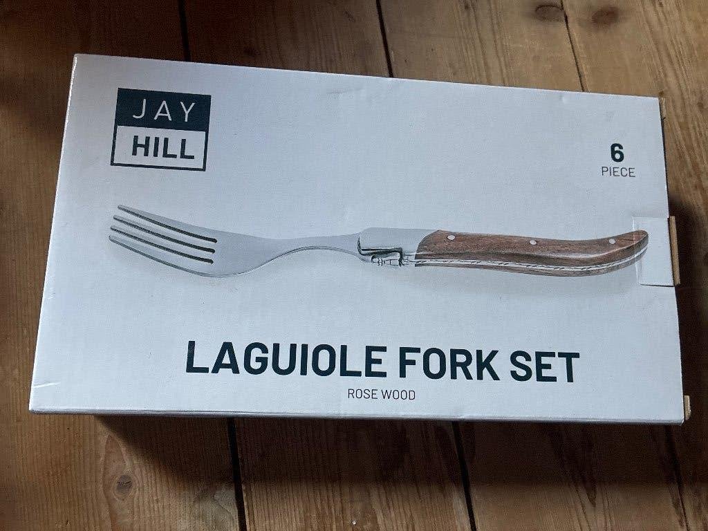 Jayhill vorken set 6 stuks, Ophalen, Nieuw, Rvs of Chroom