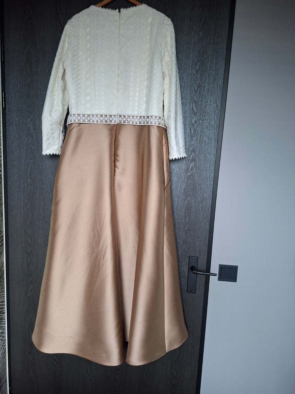 Couture jurk met jasje, Ophalen of Verzenden, Zo goed als nieuw, Maat 42/44 (L), Overige typen