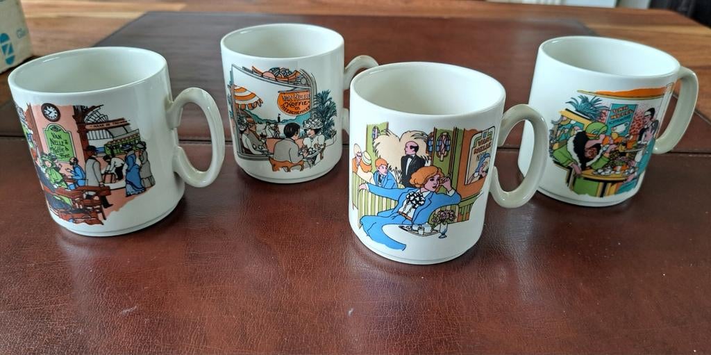 Retro Van Nelle bekers, Verzamelen, Ophalen of Verzenden