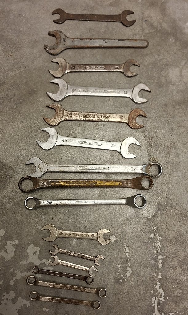 Steek en ringsleutels meest grote maten.  Gedore, Stahwille., Ophalen of Verzenden, Gebruikt