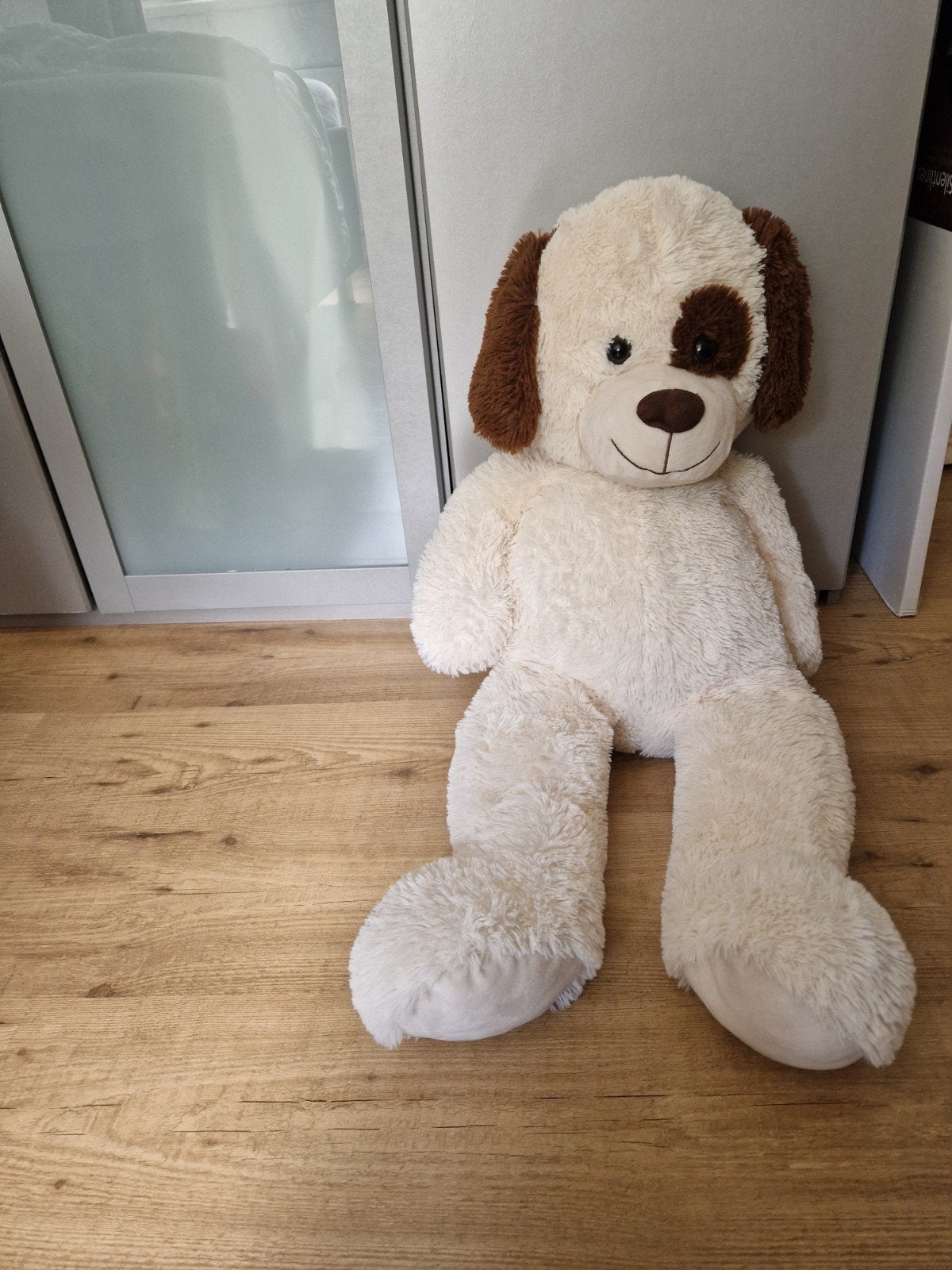 Grote, heerlijk zachte knuffelbeer - ca. 1 meter, Beer, Ophalen of Verzenden, Zo goed als nieuw, Beige