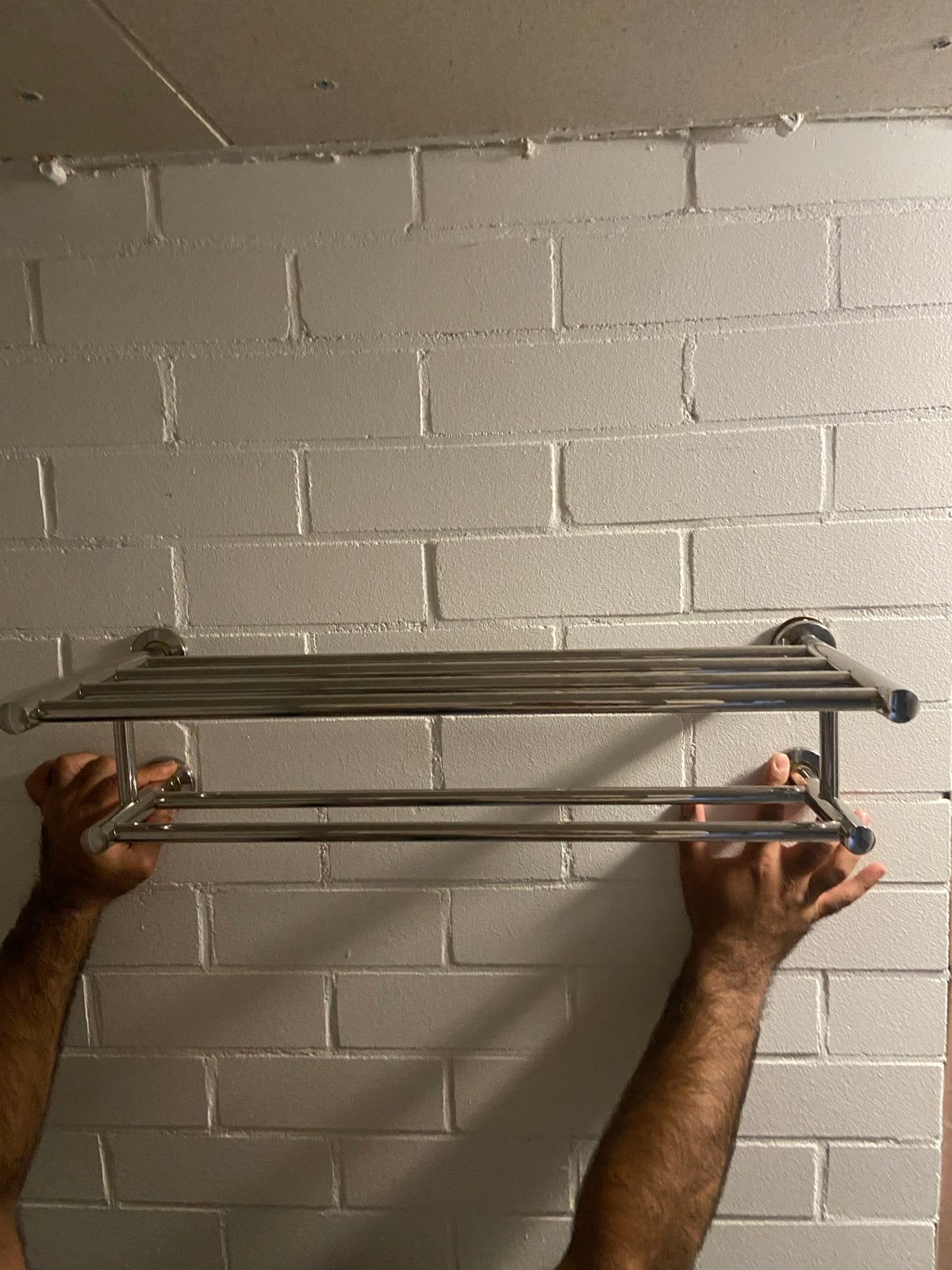 Roestvrijstalen handdoekenrek voor badkamer, Ophalen, Gebruikt, Zilver, Handdoekenrek