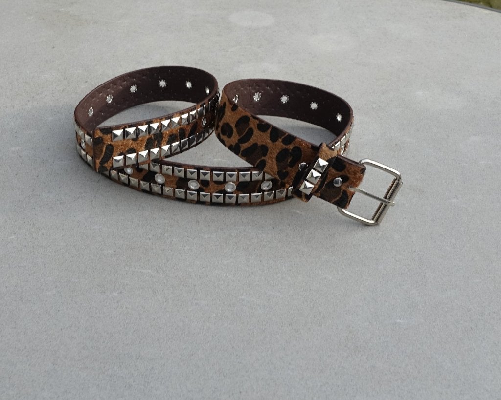 moderne damesriem nr. 003 in panterprint 105x3,7 cm - nieuw, Overige kleuren, Nieuw, Tailleriem, Ophalen of Verzenden