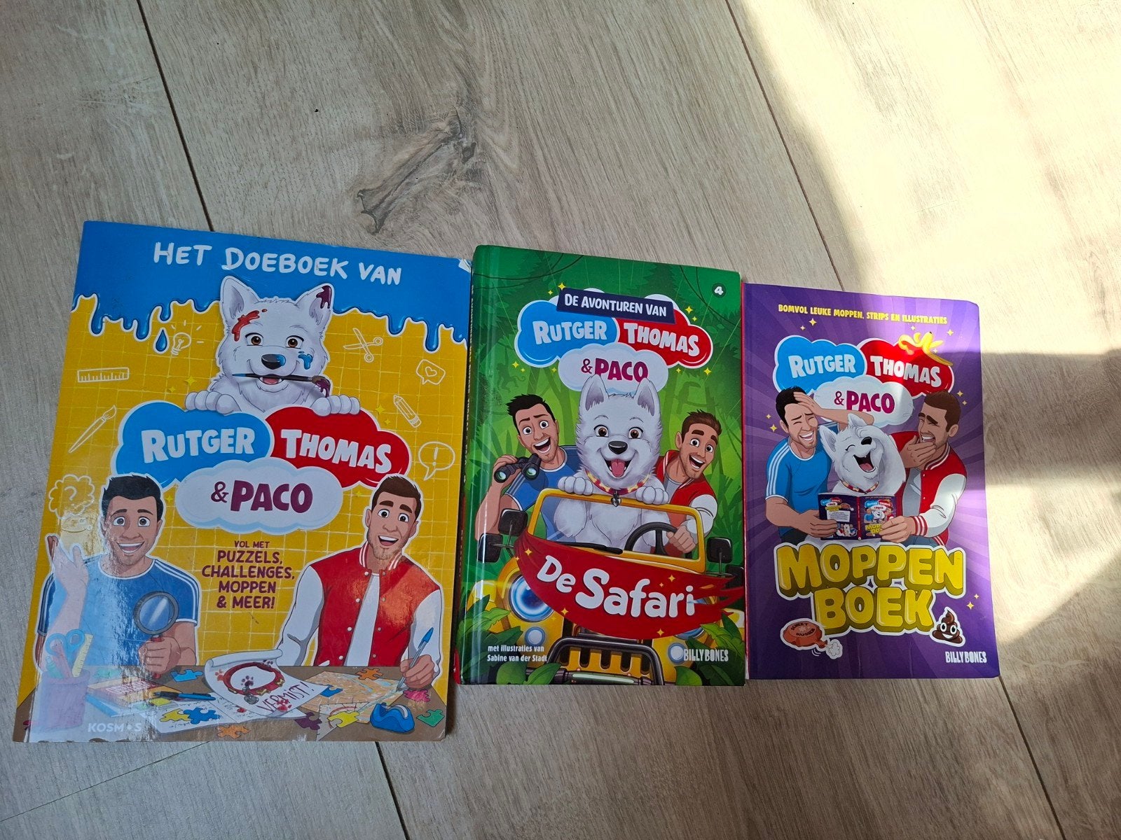 Rutger Thomas & Paco Boeken: Doeboek, Safari, Moppenboek, Ophalen of Verzenden, Zo goed als nieuw, Rutger Thomas & Paco, Fictie algemeen