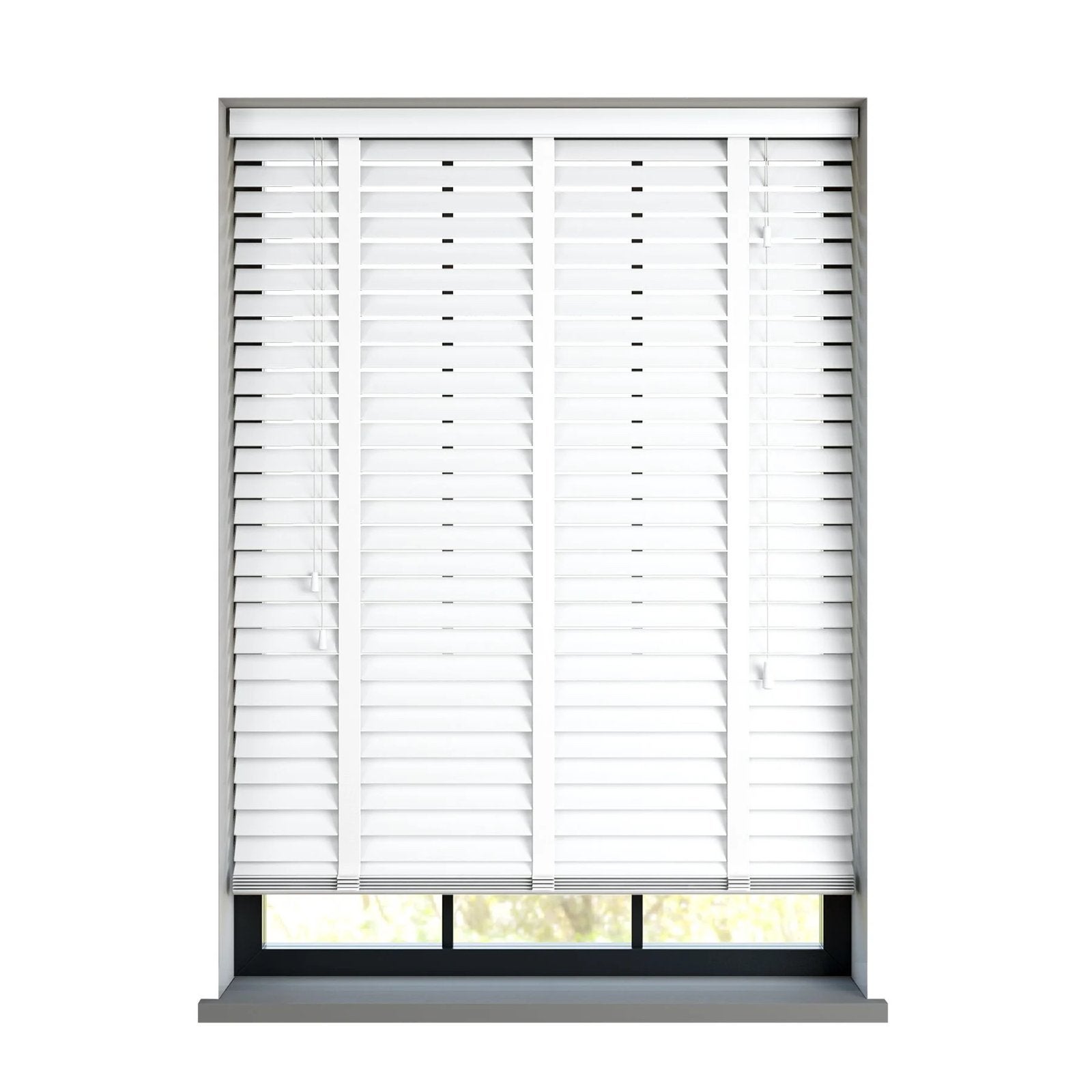 Nieuwe Sunwood Houten Jaloezie Wit - 168x158cm, Ophalen, Jaloezie, Overige merken, Wit