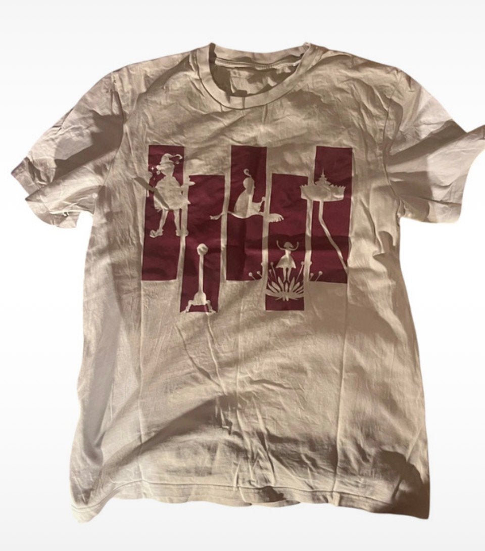 Zomers Efteling T-Shirt, Kleding | Heren, Verzenden, Zo goed als nieuw, Maat 48/50 (M), Beige