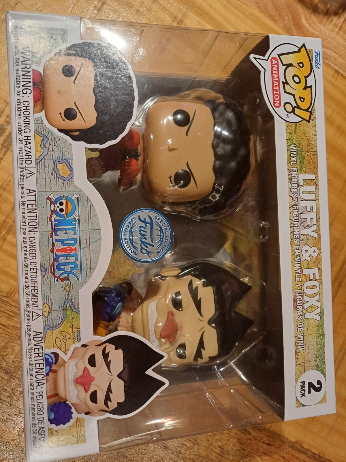 Funko Pop! Animation: One Piece – Luffy & Foxy 2-Pack Specia, Ophalen of Verzenden, Nieuw