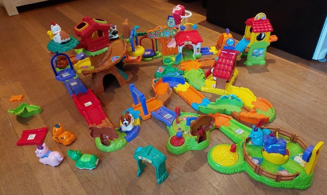 Grote verzameling van vtech dieren zoefzoef, 1 speler, Ophalen, Zo goed als nieuw, Vanaf 3 jaar