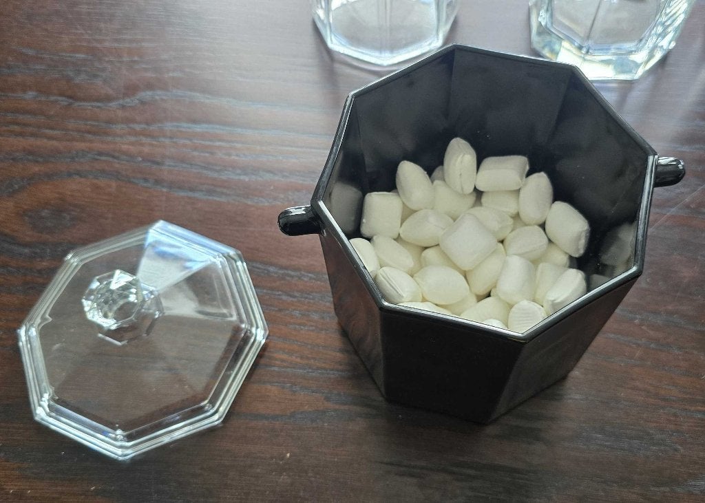Arcopal Octime - snoeppot, Glas of Glazen, Vintage, Ophalen of Verzenden, Glas