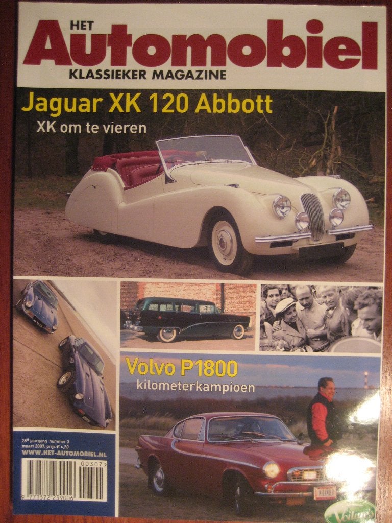 Het Automobiel nr. 3 2007 Jaguar XK120 Abott, Volvo P1800, Ophalen of Verzenden, Nieuw, Overige merken