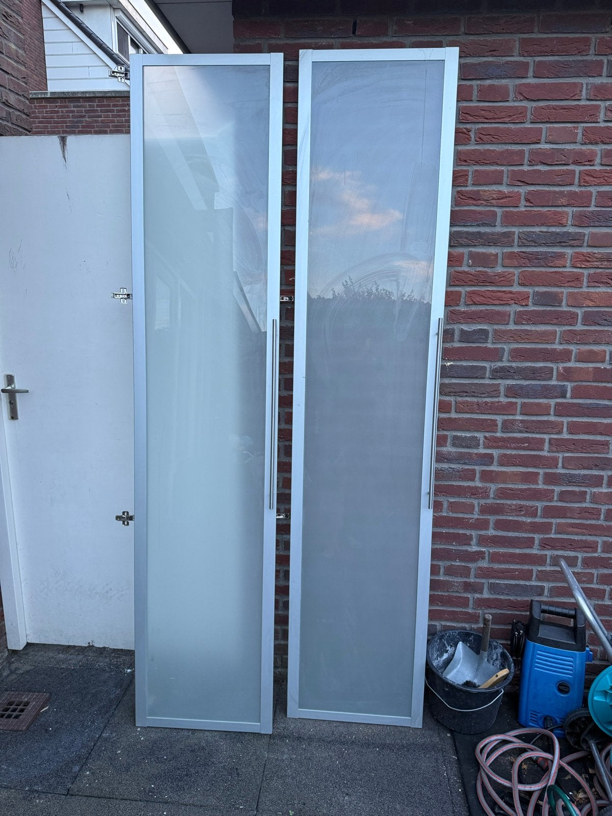 Pax kastdeuren 236x50 met melkglas, Ophalen, Minder dan 50 cm, Gebruikt, 200 cm of meer
