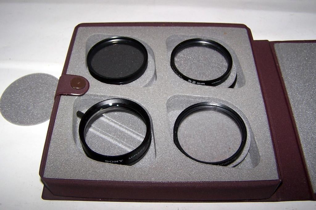 Sony Camera Filter Kit. 5 filters en adapterring. Nw., Overige merken, Ophalen of Verzenden, 50 tot 60 mm, Nieuw