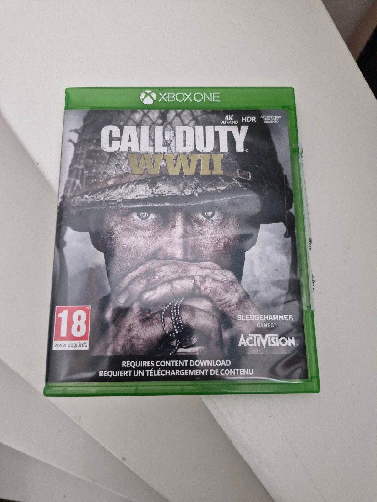 Call of Duty WWII - Xbox One (Zo goed als nieuw), Spelcomputers en Games, Ophalen, Online, Vanaf 18 jaar, Shooter