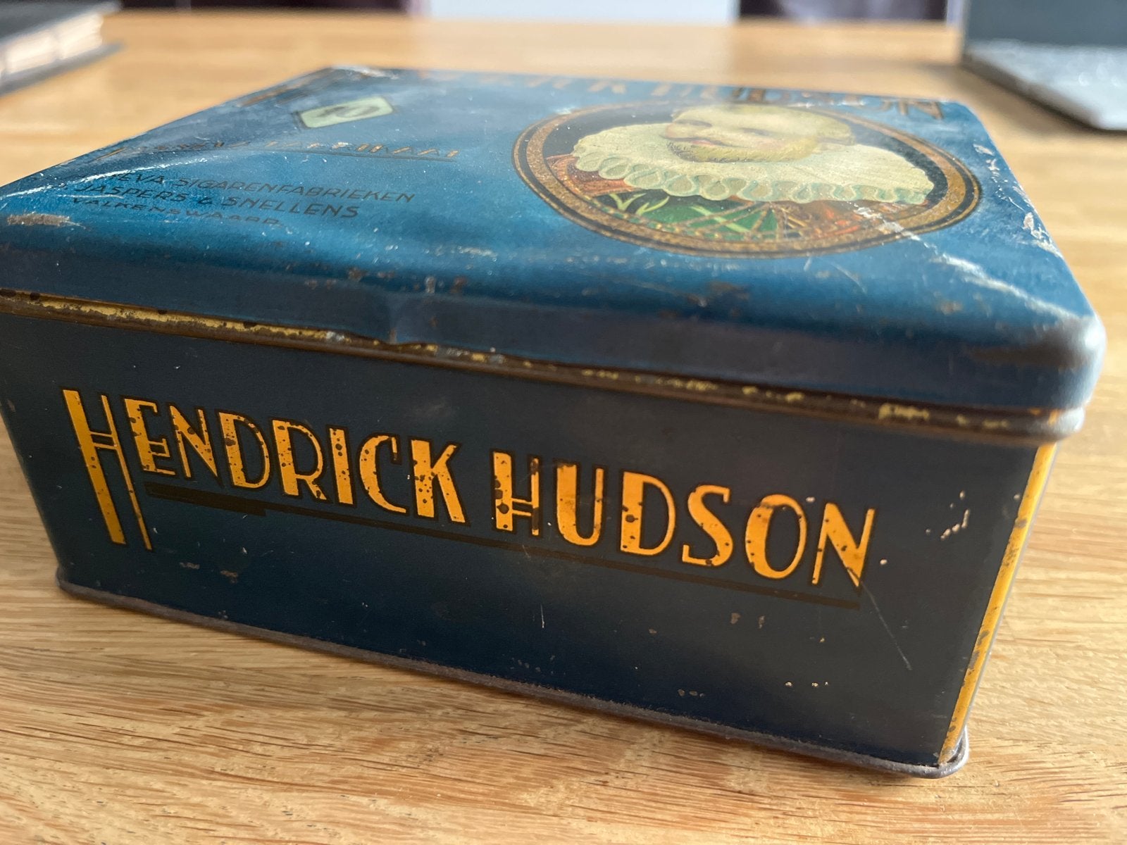 Vintage Hendrick Hudson Sigarenblik - Jasneva Fabrikaat, Ophalen of Verzenden