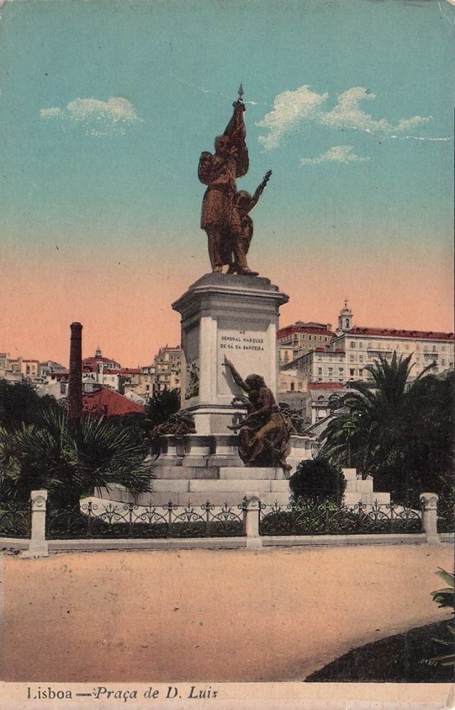 703-294-013 Lisboa Praca de D Luiz, Verzenden, Voor 1920, Overig Europa