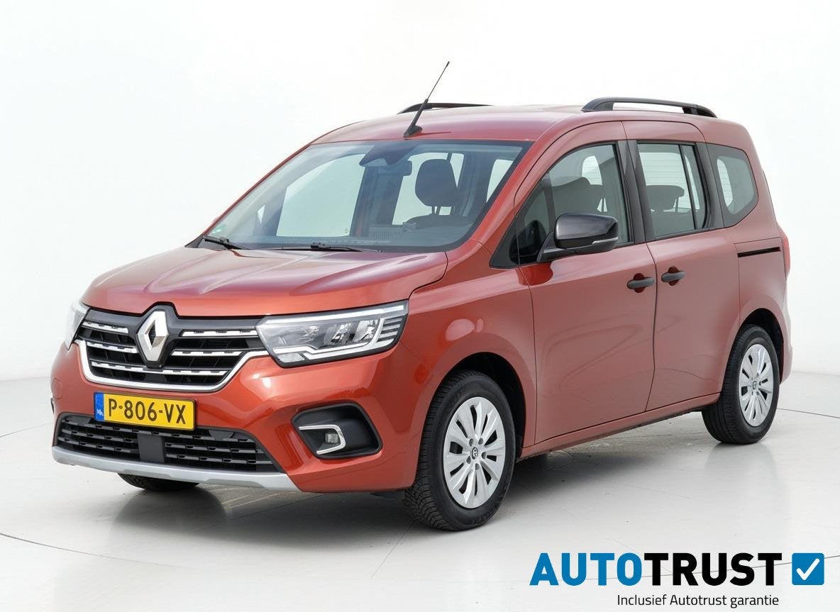Renault Kangoo 1.3 TCe CRUISE CARPLAY TREKHAAK, Auto's, Voorwielaandrijving, Stof, Gebruikt, Euro 6