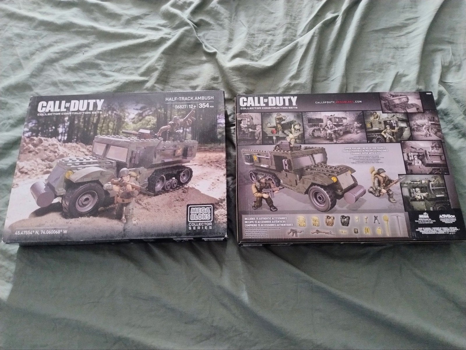 Megablock call of duty 2x half track, Ophalen of Verzenden, Nieuw, Eenpersoons, Kussen