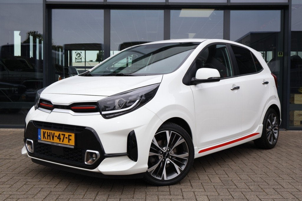 Kia PICANTO 1.2 Automaat GT-LINE / LED verlichting / Apple C, Gebruikt, 4 cilinders, Met garantie (alle), Wit