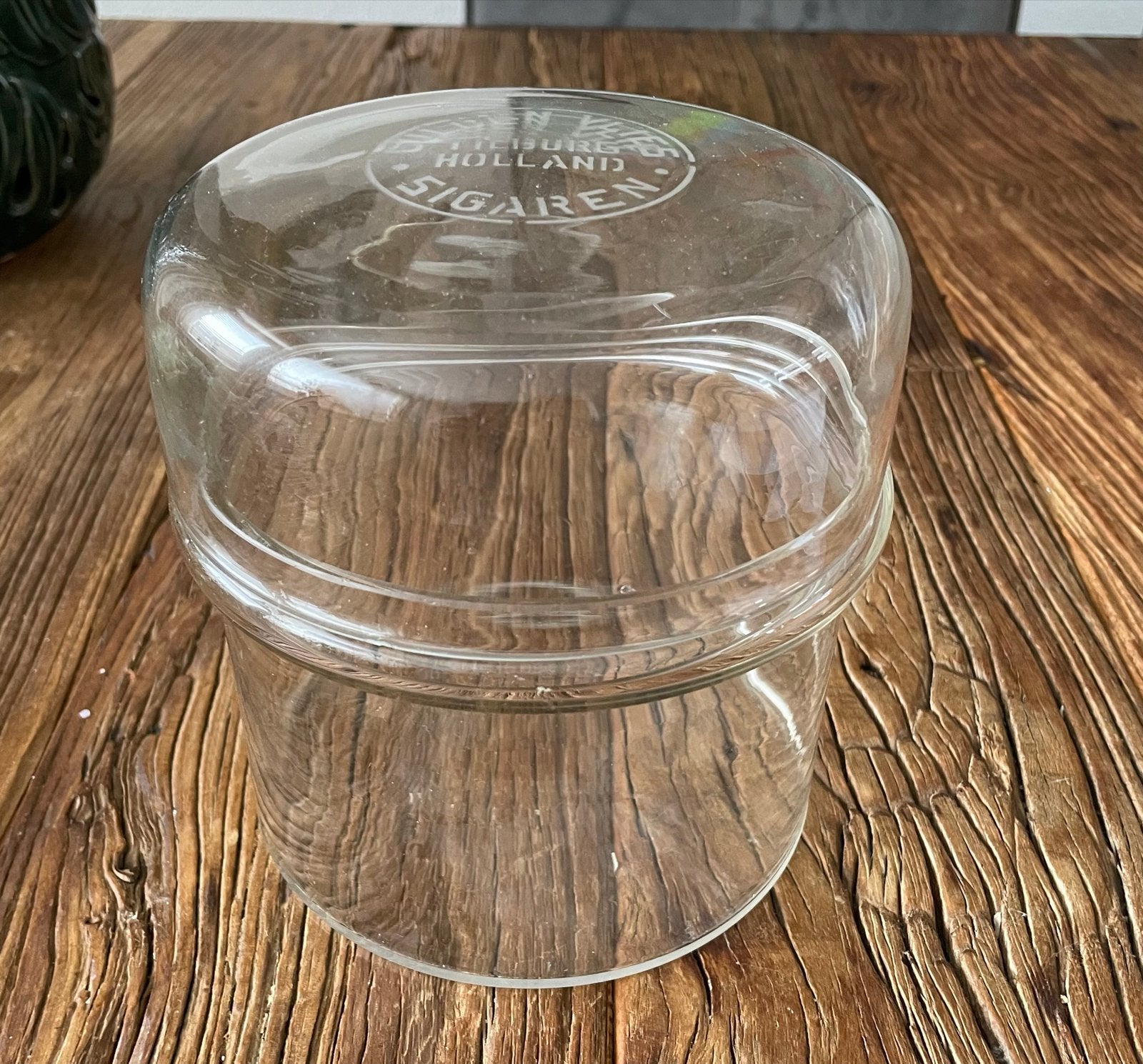 Vintage Glazen Sigarenpot Gulden Vlies Tilburg Holland Jaren, Ophalen of Verzenden