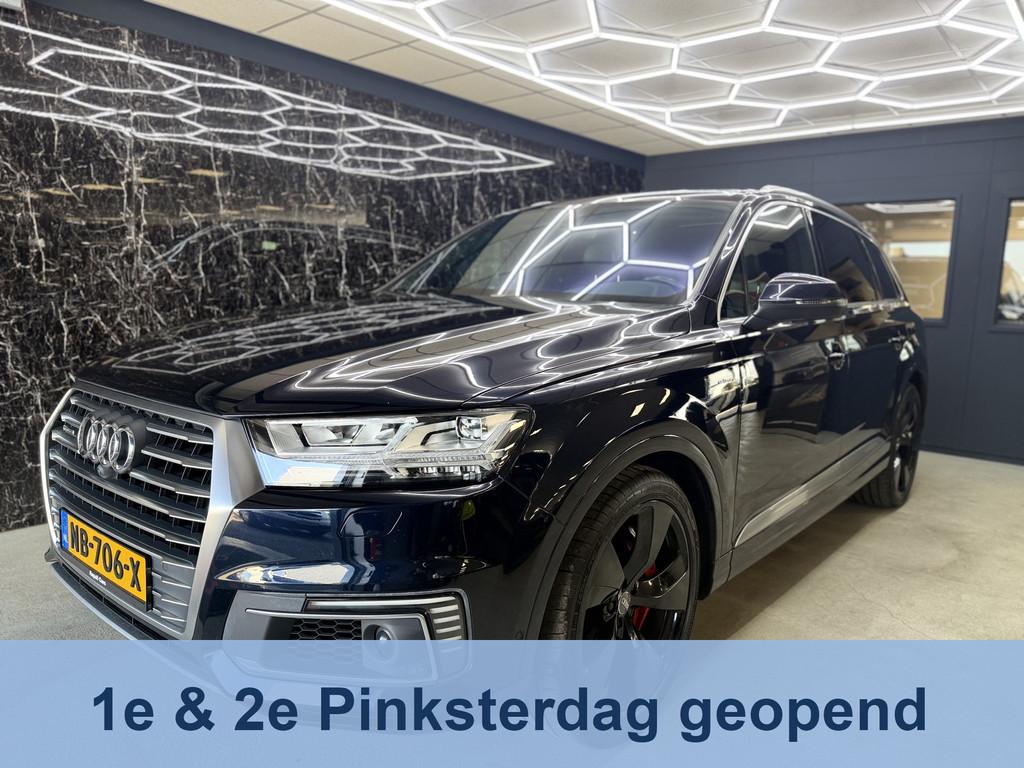 Audi Q7 3.0 TDI e-tron quattro Sport 3x s-line pano in opdra, Auto's, Automaat, Gebruikt, Blauw, 2420 kg