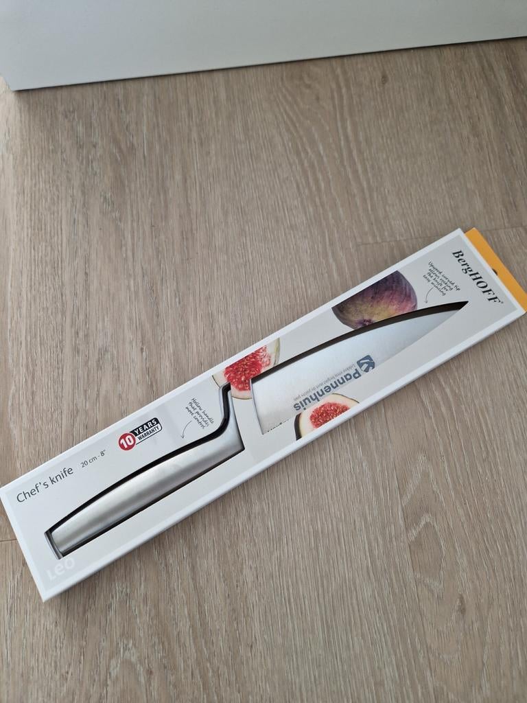 BergHoff Leo chef's knife groot koksmes, Nieuw, Ophalen of Verzenden, Rvs of Chroom, Vaatwasserbestendig