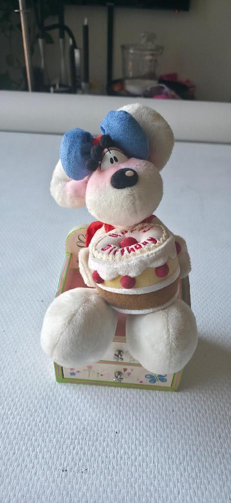 Diddl: Diddlina "Happy Birthday" Knuffel (25 cm), Ophalen of Verzenden, Diddlina, Zo goed als nieuw, Knuffel