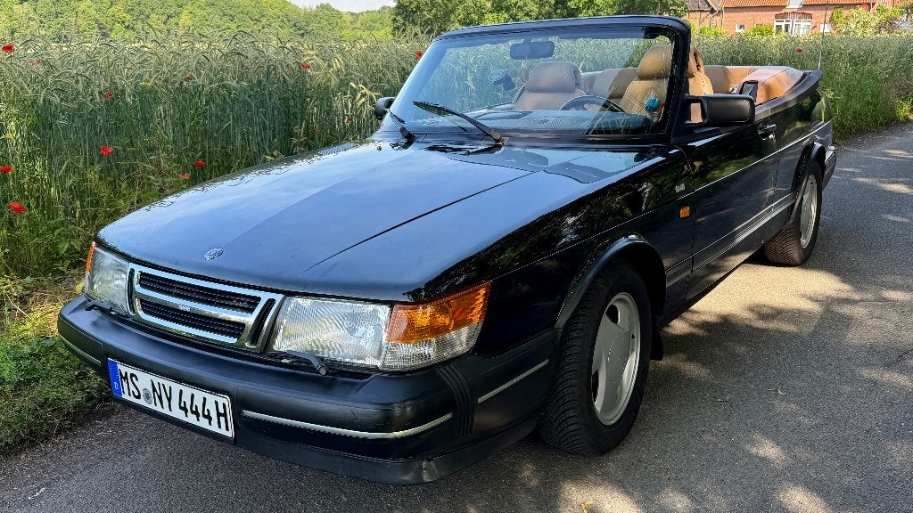 Saab 900 Cabriolet, Voorwielaandrijving, Beige, Cabriolet, Zwart