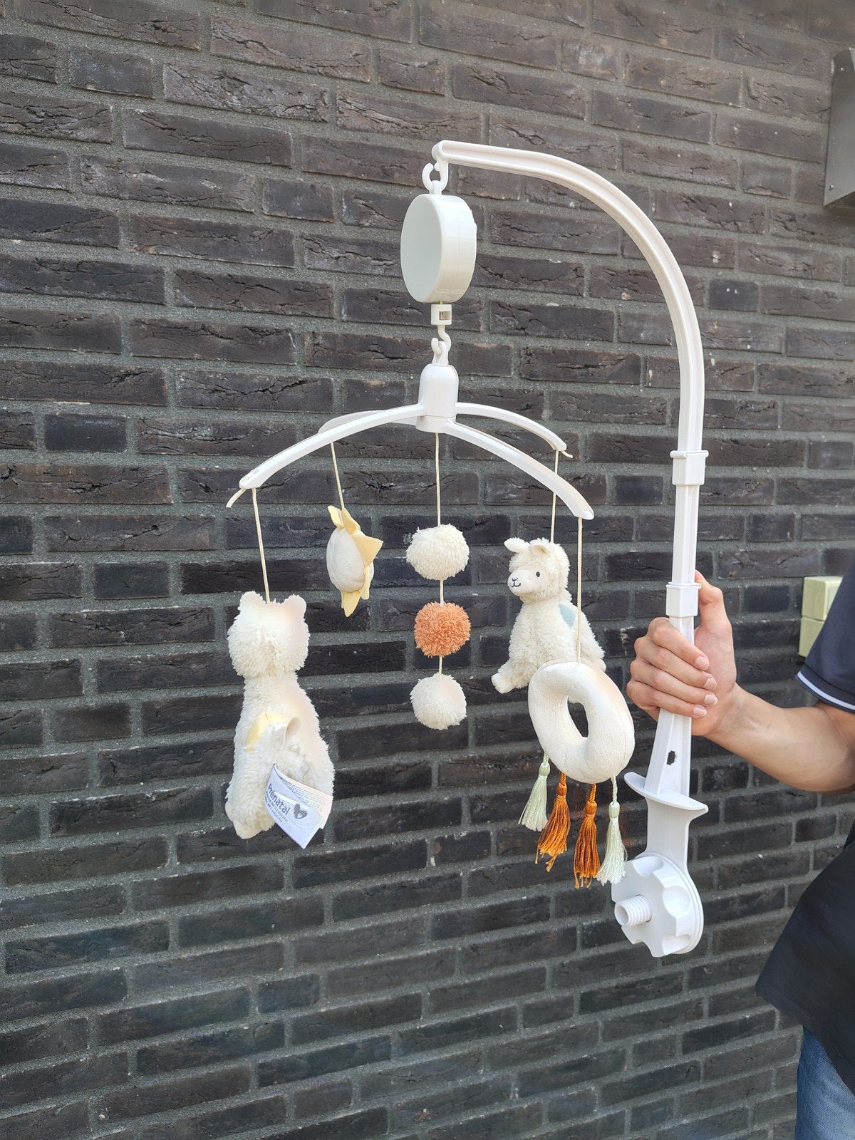 Muziekmobiel met lama's van Prenatal, Ophalen, Zo goed als nieuw, Mobiel, Met geluid