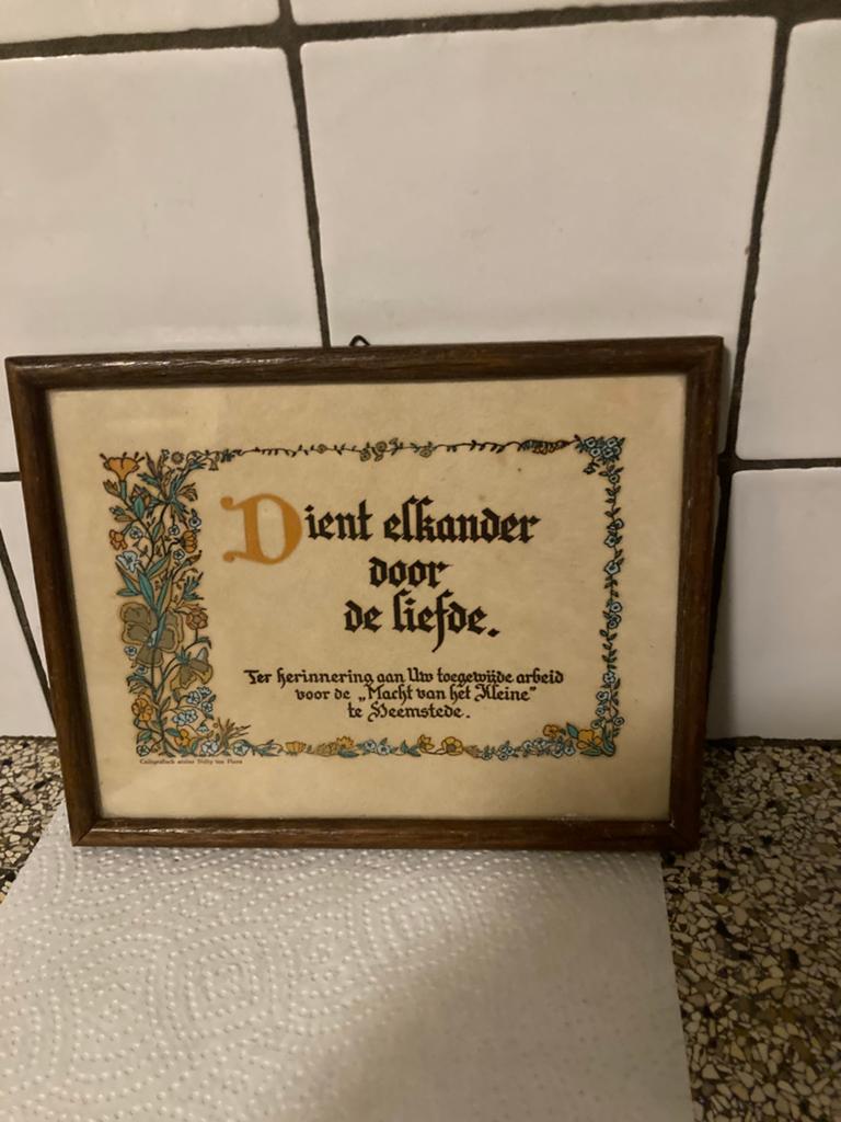Mooie oude tekst, Antiek en Kunst, Ophalen of Verzenden