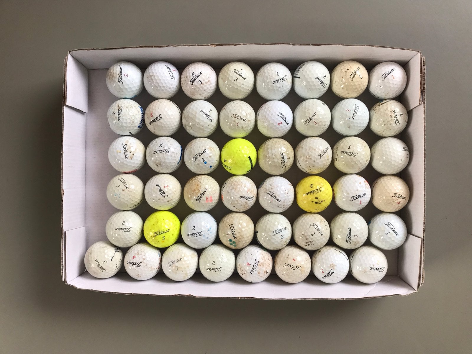48 Titleist golfballen, Ophalen of Verzenden, Bal(len)