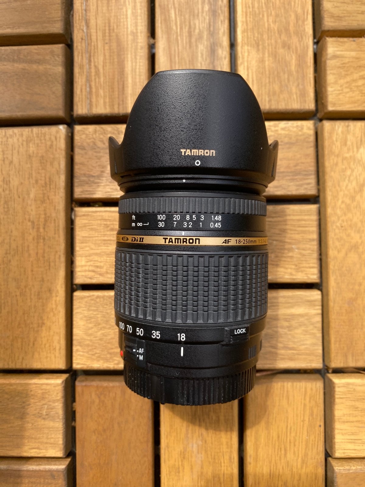 Tamron AF 18-250mm, Ophalen, Zo goed als nieuw, Telelens, Zoom